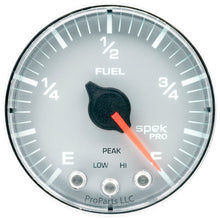 Load image into Gallery viewer, Autometer Spek-Pro Gauge Fuel Level 2 1/16in 0-270 Programmable Slvr/Chrm
