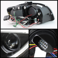 Load image into Gallery viewer, Spyder Audi A4 06-08 Projector Headlights Halogen Only - Light Tube DRL Blk PRO-YD-AA405-LTDRL-G2-BK
