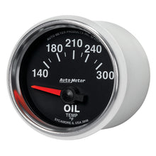 Load image into Gallery viewer, Autometer GS 52mm 140-300 Deg F Short Sweep Electronic Oil Temperature Gauge
