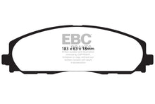 Load image into Gallery viewer, EBC 12+ Chrysler Town &amp; Country 3.6 Yellowstuff Front Brake Pads
