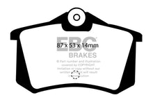 Load image into Gallery viewer, EBC 91-93 Lancia Delta Integrale 2.0L Turbo HF Evo 1 Yellowstuff Rear Brake Pads
