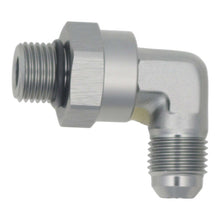 Load image into Gallery viewer, DeatschWerks 6AN ORB Male Swivel to 90-Degree 6AN Male Flare - Anodized DW Titanium
