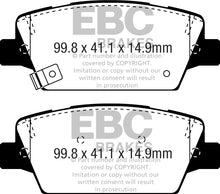 Load image into Gallery viewer, EBC 2017+ Kia Cadenza 3.3L Greenstuff Rear Brake Pads
