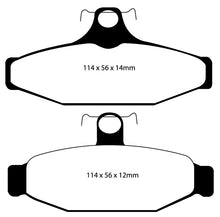 Load image into Gallery viewer, EBC 90-00 Aston Martin Vantage 5.3 (Twin Supercharged)(AP) Bluestuff Rear Brake Pads
