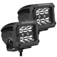Load image into Gallery viewer, Go Rhino Xplor Bright Series Rectangle LED Spot Light Kit (Surface/Thread Stud Mnt) 4x3 - Blk (Pair)
