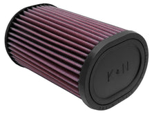Load image into Gallery viewer, K&amp;N Filter Universal Rubber Oval Straight 4.5in OL x 3.75in OW x 7in Height 20 Degree Angle
