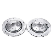 Load image into Gallery viewer, Power Stop 03-11 Saab 9-3 Rear Evolution Drilled &amp; Slotted Rotors - Pair
