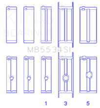 Load image into Gallery viewer, King Chrysler/Jeep 318ci (Size 040) Main Bearing Set
