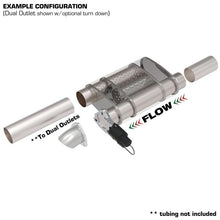 Load image into Gallery viewer, QTP 3in Weld-On Reverse 304SS Screamer Muffler Short Case w/Bolt-On QTEC Electric Cutout
