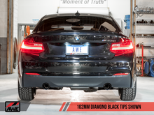 Load image into Gallery viewer, AWE Tuning BMW F22 M235i / M240i Touring Edition Axle-Back Exhaust - Diamond Black Tips (102mm)
