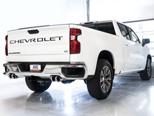 Load image into Gallery viewer, AWE Tuning 4th Gen GM 1500 6.2L 0FG Catback Split Rear Exit (w/ Bumper Cutouts) - Quad Chrome Tips

