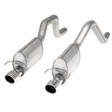 Load image into Gallery viewer, Stainless Works 2006-13 Corvette C6ZO6/ZR1 3in Axleback Chambered Mufflers Dual 4in Rolled Edge Tips
