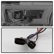 Load image into Gallery viewer, Spyder Ford F150 2015-2017 Projector Headlights - Light Bar DRL LED - Smoke PRO-YD-FF15015-LBDRL-SM
