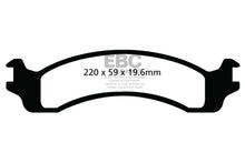 Load image into Gallery viewer, EBC 00-02 Dodge Ram 2500 Pick-up 5.2 2WD (Pad with wear sensor) Ultimax2 Front Brake Pads
