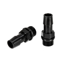 Load image into Gallery viewer, Mishimoto 16X1.5 TO 1/2in. Hose Barb Aluminum Fittings (Pack of 2)
