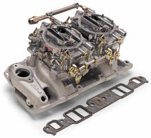 Load image into Gallery viewer, Edelbrock Dual Quad Kit Perf RPM Chevy 409 Inwin Lg Port
