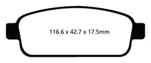 Load image into Gallery viewer, EBC 13+ Buick Encore 1.4 Turbo Greenstuff Rear Brake Pads
