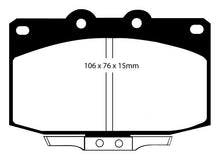 Load image into Gallery viewer, EBC 86-89 Mazda RX7 2.4 (1.3 Rotary)(Vented Rear Rotors) Bluestuff Front Brake Pads
