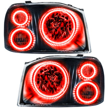 Load image into Gallery viewer, Oracle Lighting 01-04 Nissan Frontier Pre-Assembled LED Halo Headlights - (w/Triple Halos) -Red
