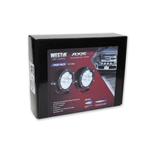 Load image into Gallery viewer, Westin Axis LED Auxiliary Light 4.75 inch Round Flood w/3W Osram (Set of 2) - Black
