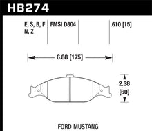 Load image into Gallery viewer, Hawk 96-10 Ford Mustang Blue 9012 Race Front Brake Pads
