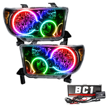 Load image into Gallery viewer, Oracle 07-11 Toyota Tundra Pre-Assembled Headlights - Black Housing - ColorSHIFT w/ BC1 Controller
