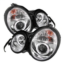 Load image into Gallery viewer, Spyder Mercedes Benz E-Class 95-99 Projector Headlights LED Halo Chrm PRO-YD-MBW21095-HL-C
