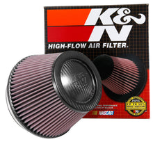 Load image into Gallery viewer, K&amp;N Universal CarbonFiber Filter 6in Flange / 7-1/2in OD-B / 5-1/8in OD-T / 5in H
