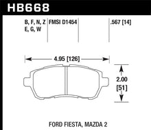 Load image into Gallery viewer, Hawk 11-19 Ford Fiesta 1.6L S OE Incl.Clips Front ER-1 Brake Pads
