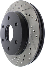 Load image into Gallery viewer, StopTech 99-06 GMC Sierra (2dr) Front Right Slotted &amp; Drilled Rotor
