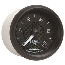 Load image into Gallery viewer, Autometer GT Series 52mm Full Sweep Electronic 0-100 PSI Fuel Pressure Gauge
