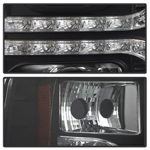 Load image into Gallery viewer, Spyder Chevy Silverado 1500 07-13 V2 Projector Headlights - LED DRL - Black PRO-YD-CS07V2-DRL-BK
