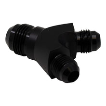 Load image into Gallery viewer, DeatschWerks 6AN Male Flare to 6AN Male Flare to 8AN Male Flare Y Fitting - Anodized Matte Black
