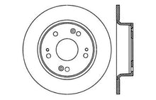 Load image into Gallery viewer, StopTech 04-08 Acura TSX / 03-07 Honda Accord Coupe/Sedan Drilled Rear Left Rotor
