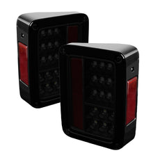 Load image into Gallery viewer, Spyder Jeep Wrangler 07-15 LED Tail Lights Black Smoke ALT-YD-JWA07-LED-BSM
