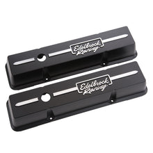 Load image into Gallery viewer, Edelbrock Valve Cover Racing Series Chevrolet 1959-1986 262-400 CI V8 Low Black
