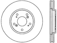 Load image into Gallery viewer, StopTech 91-96 Acura NSX Cryo Slotted Rear Left Sport Brake Rotor
