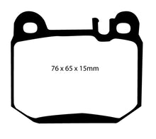 Load image into Gallery viewer, EBC 04-07 Maserati Quattroporte 4.2 Yellowstuff Rear Brake Pads
