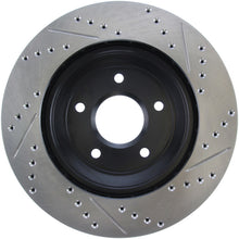 Load image into Gallery viewer, StopTech 04 &amp; 08 Cadillac XLR/XLR-V / 97-04 Chevy Corvette Slotted &amp; Drilled Front Right Rotor
