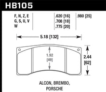 Load image into Gallery viewer, Hawk 16mm Brembo Blue 9012 Race Brake Pads
