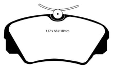 Load image into Gallery viewer, EBC 97-01 Cadillac Catera 3.0 Redstuff Front Brake Pads

