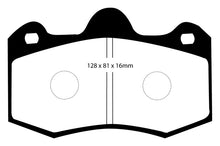 Load image into Gallery viewer, EBC 11+ Mclaren MP4-12C 3.8 Twin Turbo Yellowstuff Rear Brake Pads
