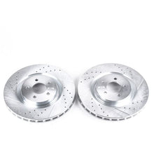 Load image into Gallery viewer, Power Stop 07-14 Ford Mustang Front Evolution Drilled &amp; Slotted Rotors - Pair
