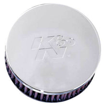 Load image into Gallery viewer, K&amp;N Universal Chrome Filter 2.438in Flange ID x 5.125in OD x 2in H

