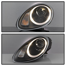 Load image into Gallery viewer, Spyder Porsche Cayman 05-08 Headlights - Halogen Model Only - DRL LED - Black PRO-YD-P98705-DRL-BK
