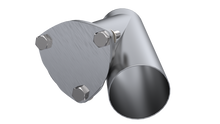 Load image into Gallery viewer, QTP 3.5in Weld-On QTEC Exhaust Cutout Y-Pipe

