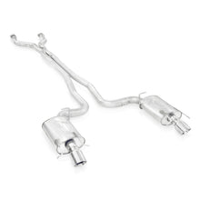Load image into Gallery viewer, Stainless Works 2009-15 Cadillac CTS-V Wagon 3in Catback System X-Pipe Chambered Mufflers 4in Tips
