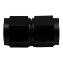 Load image into Gallery viewer, DeatschWerks 8AN Flare Female Swivel to 8AN Flare Female Swivel - Anodized Matte Black

