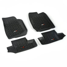 Load image into Gallery viewer, Rugged Ridge Floor Liner Front/Rear Black 2007-2018 Jeep Wrangler JK 2 Dr
