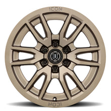 Load image into Gallery viewer, ICON Vector 6 17x8.5 6x5.5 0mm Offset 4.75in BS 106.1mm Bore Bronze Wheel
